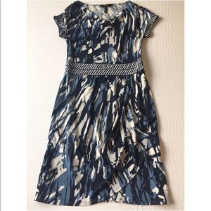 BCBG Maxazria Blue & White Dress- S